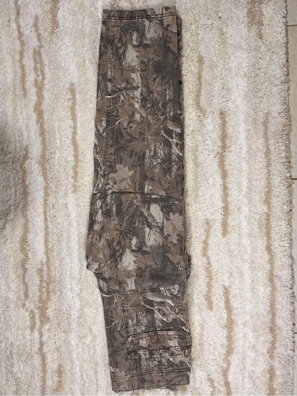 Hollister Brown/Tan Realtree-Style Camo Cargo Pants